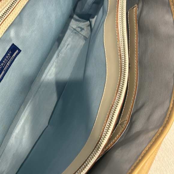 BURBERRY Nova Check Hand Bag Nylon Beige Auth bs15243 - Picture 9 of 13